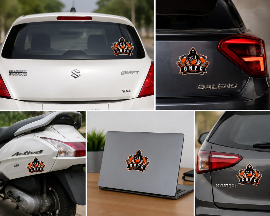 GNPC 3D Domed Epoxy Reflective Universal Sticker